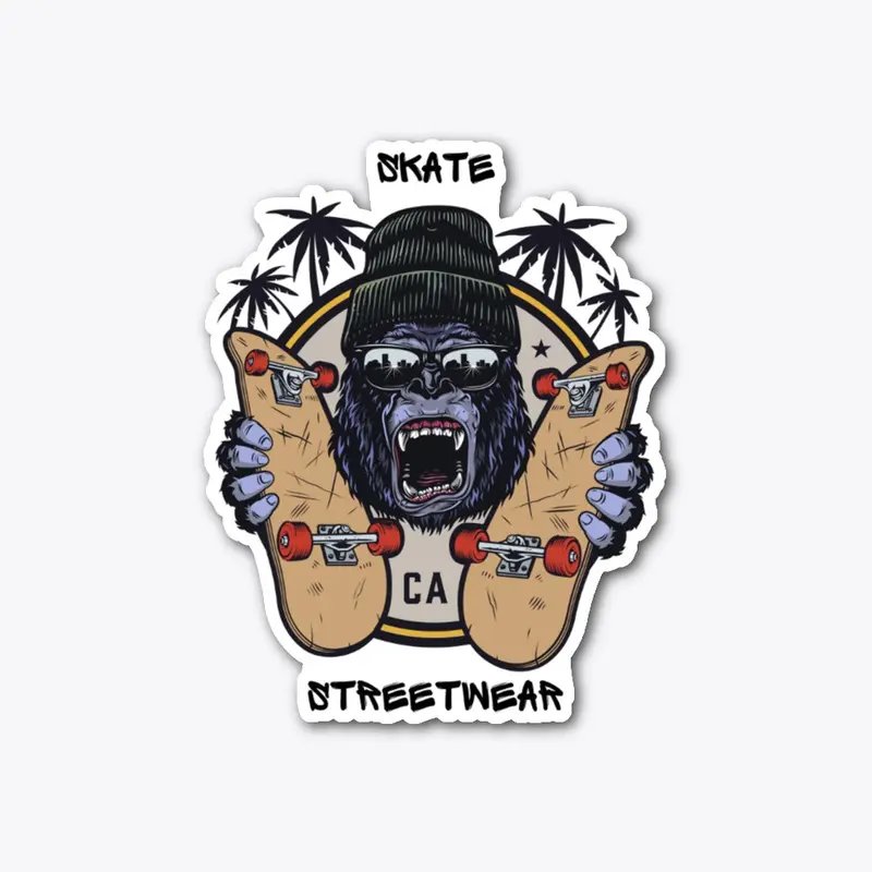 Skate streetwear classic t-shirt design