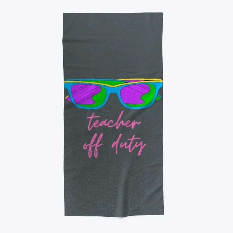 Teacher off duty cool t-shirt design