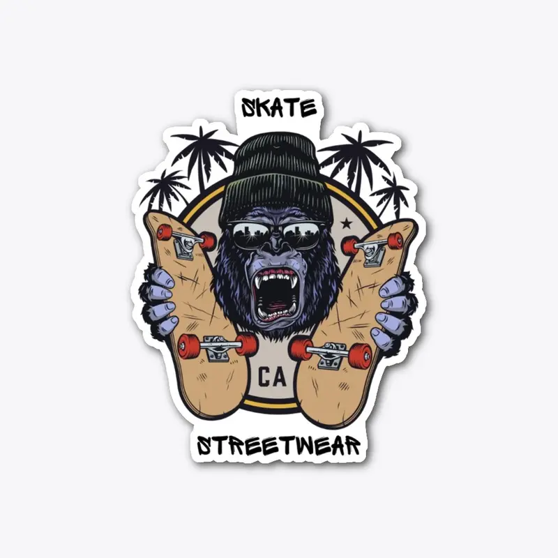 Skate streetwear classic t-shirt design